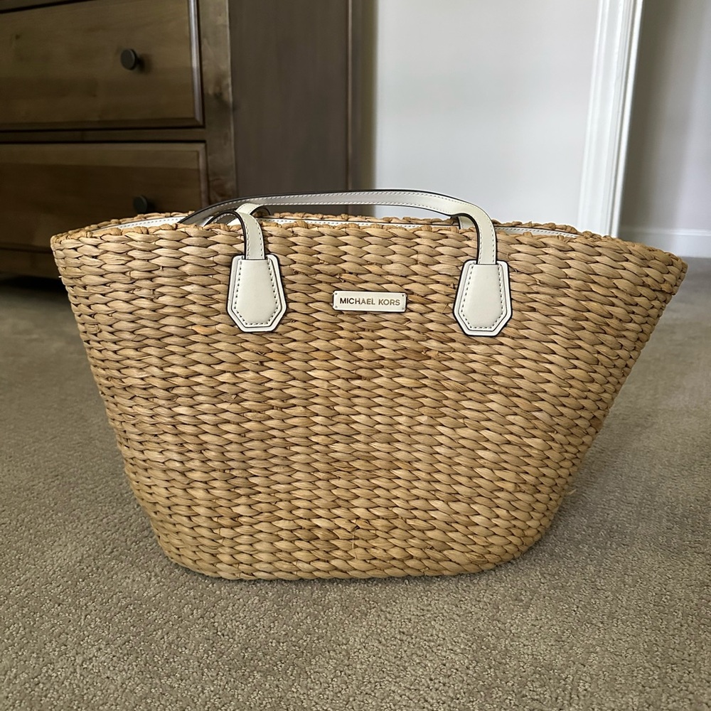 Michael Kors Natural Woven Tote